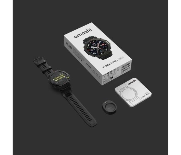Amazfit T-Rex 3 48mm Pro czarny - 1361213 - zdjęcie 2